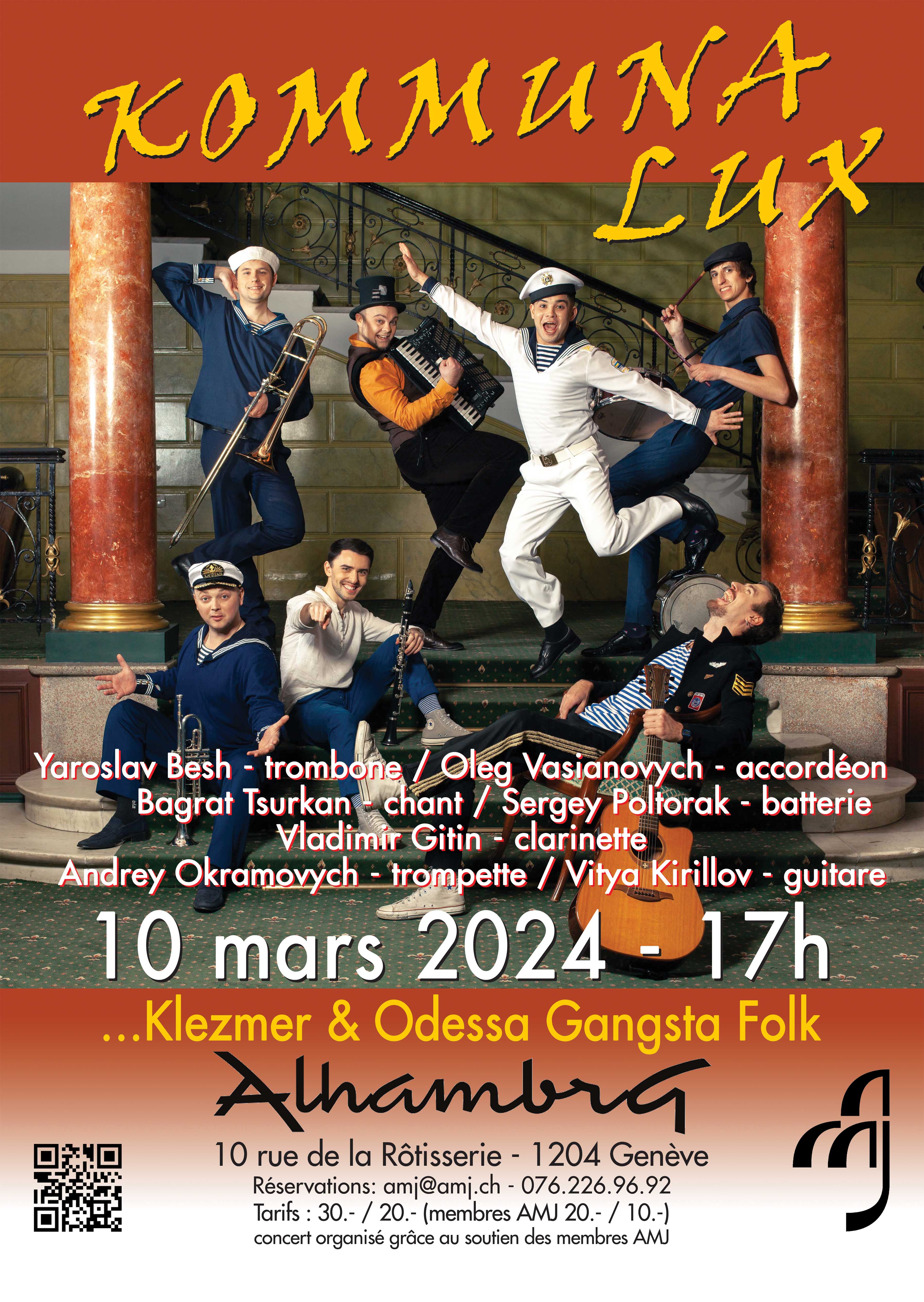 AMJ 10.03.24 - Kommuna Lux - klezmer Odessa gangsta folk